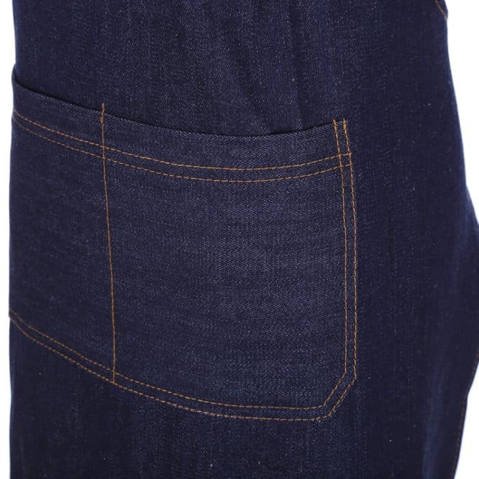 Verstellbare Denim-Schürze mit Neckholder – Bild 5