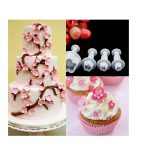 8 PCS Pflaumenfondant Kuchen Federdruck Stempel Backen Keksform – Bild 2