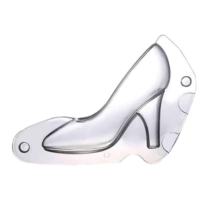 2 Stück 3D-Schokoladenform für Fondant, Kuchen, Damen-High-Heel-Form – Bild 2