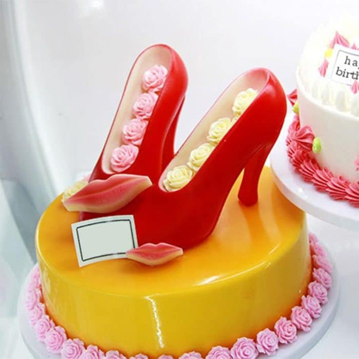 2 Stück 3D-Schokoladenform für Fondant, Kuchen, Damen-High-Heel-Form – Bild 8