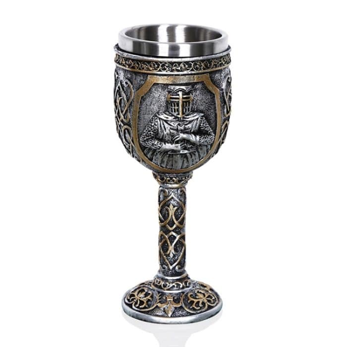 3D-Wikinger-Schädel, Kaffee-Bierkrug, Totenkopf-Becher, Bier, Wein, Getränk, Geschenk, Edelstahl, Ritter, dekorative Tasse für Männer, Goblet, Mug – Bild 1