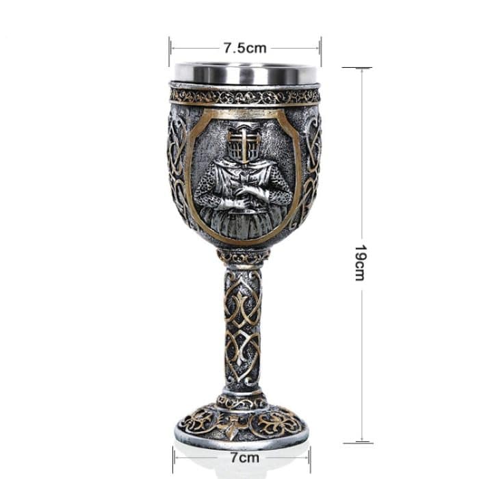 3D-Wikinger-Schädel, Kaffee-Bierkrug, Totenkopf-Becher, Bier, Wein, Getränk, Geschenk, Edelstahl, Ritter, dekorative Tasse für Männer, Goblet, Mug – Bild 2