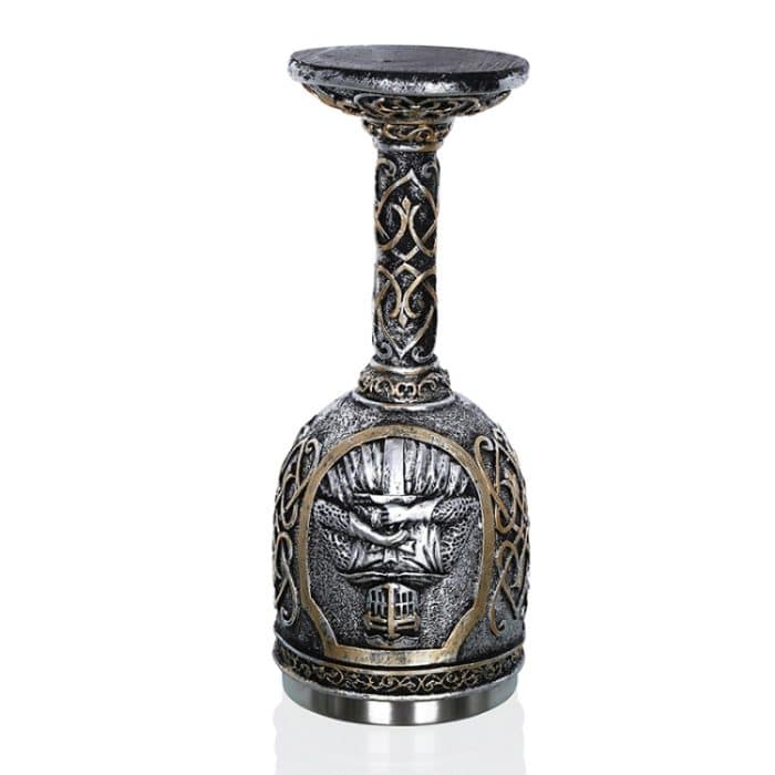 3D-Wikinger-Schädel, Kaffee-Bierkrug, Totenkopf-Becher, Bier, Wein, Getränk, Geschenk, Edelstahl, Ritter, dekorative Tasse für Männer, Goblet, Mug – Bild 4
