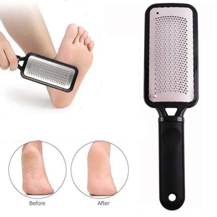 Edelstahl Fuß Pediküre Kallusentferner Hard Dead Skin Scrubber – Bild 2