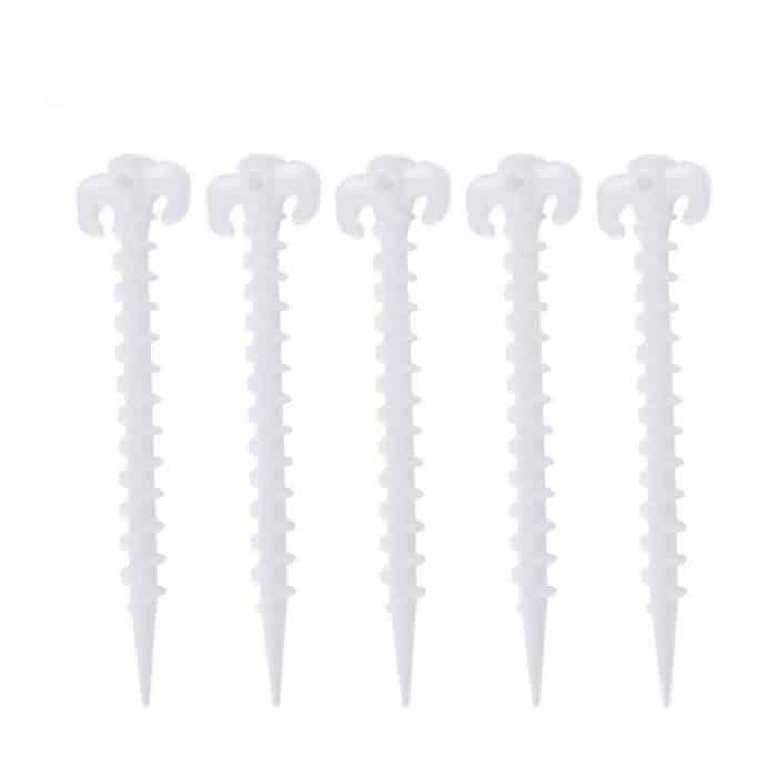 TBD0846771.jpg 10 PCS / Set Luminous Camping Baldachin Zelt Bodenschraube Pegs Horn Nails Outdoor Kletterzelt Kunststoff Nails Zeltzubehör – Bild 1