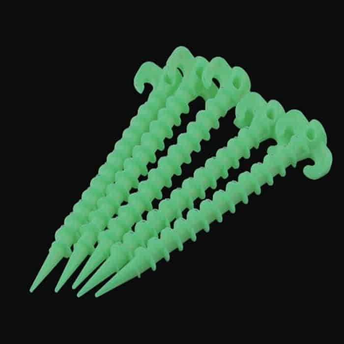 10 PCS / Set Luminous Camping Baldachin Zelt Bodenschraube Pegs Horn Nails Outdoor Kletterzelt Kunststoff Nails Zeltzubehör – Bild 4