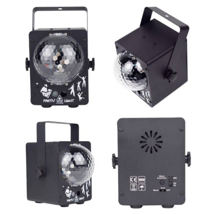 18W 60 Arten von Muster-Kristall-Magic-Ball-Laserlichtern, Haushalts-LED-bunte Sternenhimmel-Projektionslichter, sprachaktivierte Bühnenlichter, US Plug, UK  Plug, AU Plug, EU Plug – Bild 3