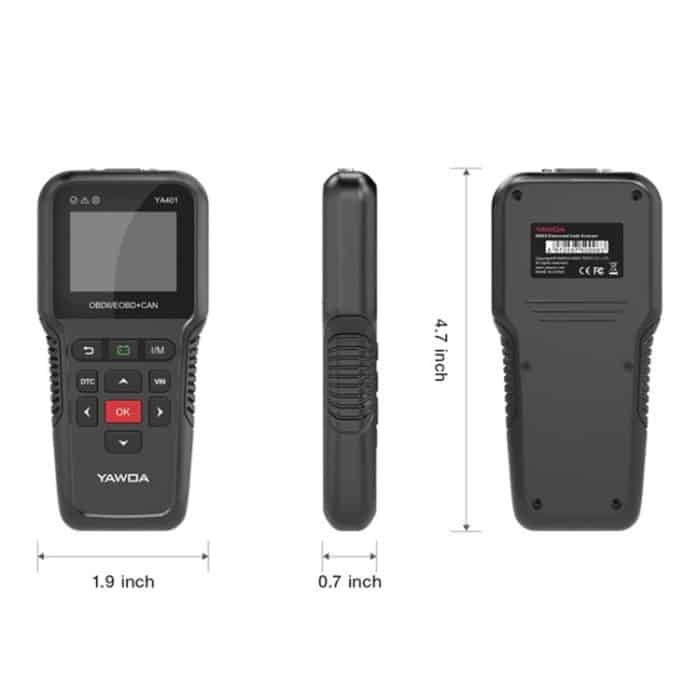 YAWOA YA401 Fahrzeugmotorfehler-Diagnoseinstrument OBD2 Fahrzeugfehler-Lesekarte Batteriedetektor – Bild 10