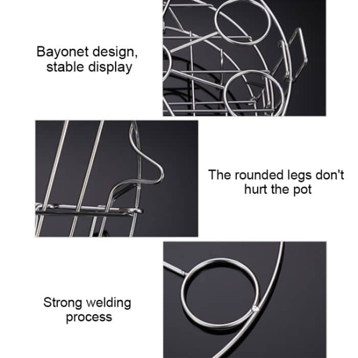 Edelstahldampfer Küche Gedämpfte Eier Gedämpftes Multifunktionsdampfgestell – Bild 3