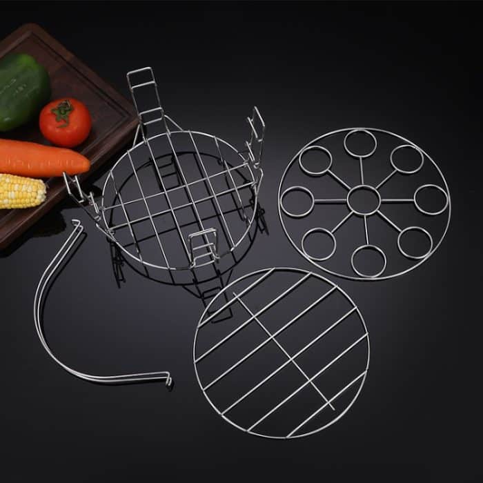 Edelstahldampfer Küche Gedämpfte Eier Gedämpftes Multifunktionsdampfgestell – Bild 4