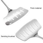 Edelstahl-Spatel für gebratenen Fisch, kreativer Leckschaufel, flacher Spatel für gebratenes Steak, Rosewood Handle, All Steel Handle – Bild 3