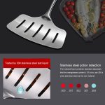 Edelstahl-Spatel für gebratenen Fisch, kreativer Leckschaufel, flacher Spatel für gebratenes Steak, Rosewood Handle, All Steel Handle – Bild 5