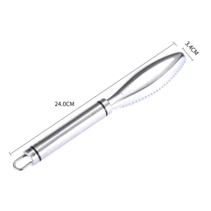 4 PCS Edelstahl-Fischschuppenhobel Haushaltshand-Fischschuppenentferner – Bild 2