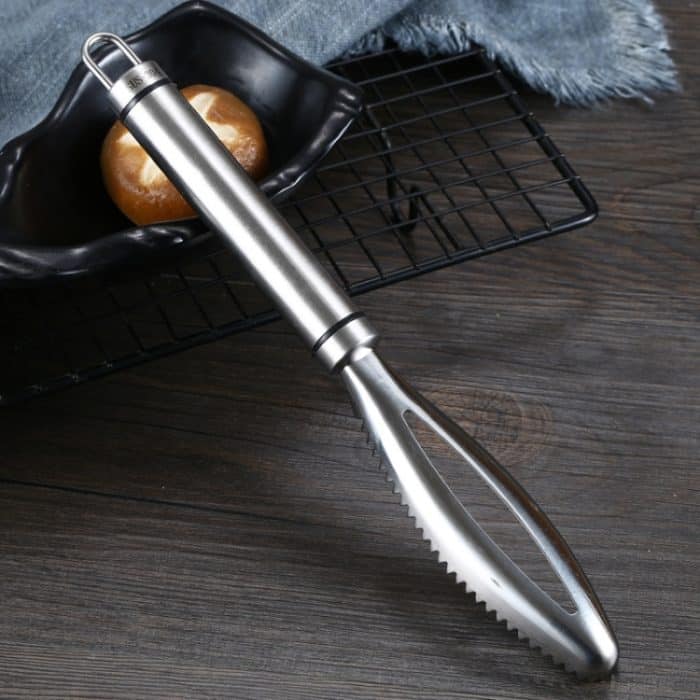 4 PCS Edelstahl-Fischschuppenhobel Haushaltshand-Fischschuppenentferner – Bild 3