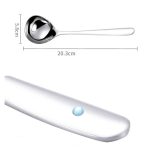 3 Stück Edelstahl-Saucenlöffel, kreativer Löffel mit großem Kopf und langem Griff, Original Steel, Gold, Rose Gold, Blue, Colorful, Black – Bild 3