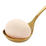 3 Stück Edelstahl-Saucenlöffel, kreativer Löffel mit großem Kopf und langem Griff, Original Steel, Gold, Rose Gold, Blue, Colorful, Black – Bild 5