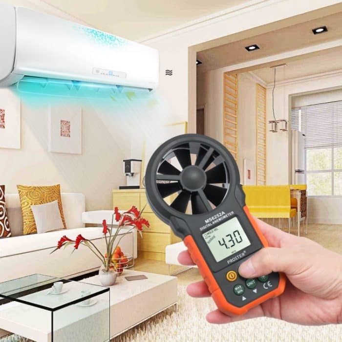 PEAKMETER Hochpräzises Digitalanzeige-Windgeschwindigkeits-Luftvolumenmessgerät, MS6252A Wind Speed, Air Volume, MS6252B Temperature, Humidity, USB – Bild 12