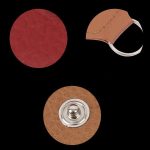 10 Stück Aufbewahrungstasche für Gitarrenplektren aus echtem Leder mit Schlüsselring, Apricot, Black, Brown, Blue, Claret – Bild 4