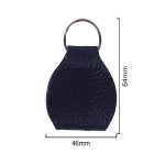 10 Stück Aufbewahrungstasche für Gitarrenplektren aus echtem Leder mit Schlüsselring, Apricot, Black, Brown, Blue, Claret – Bild 5