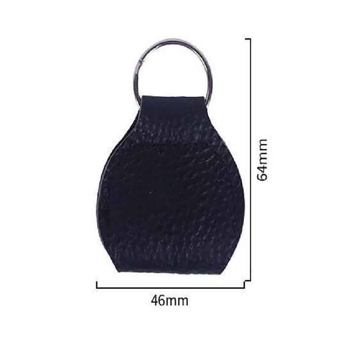 10 Stück Aufbewahrungstasche für Gitarrenplektren aus echtem Leder mit Schlüsselring, Apricot, Black, Brown, Blue, Claret – Bild 5