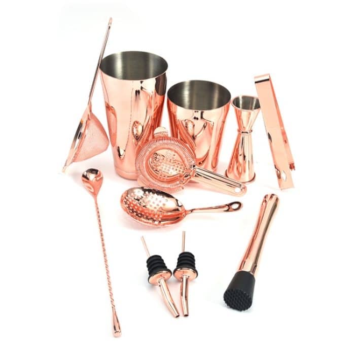 TBD091135901.jpg 11-in-1 Cocktail-Mix-Set, Weinfilter, Filter, Rose Gold, Gold, Silver, Black – Bild 1