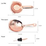 11-in-1 Cocktail-Mix-Set, Weinfilter, Filter, Rose Gold, Gold, Silver, Black – Bild 5