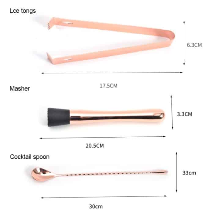 11-in-1 Cocktail-Mix-Set, Weinfilter, Filter, Rose Gold, Gold, Silver, Black – Bild 6