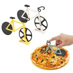 2 Stück Edelstahl Fahrrad Pizzaschneider Messer Kuchenschneider Kreatives Kochfeld, Bicycle