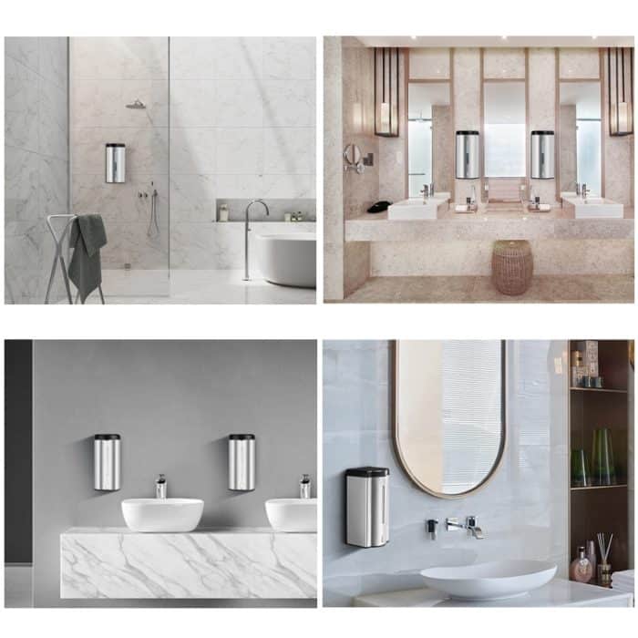 ASD-111 600 ml automatischer Induktions-Seifenspender, Edelstahl-Seifenspender, Spray, Gel – Bild 7