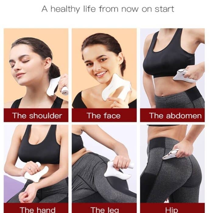 KITLNNO Elektrisches Halswirbelsäulen-Meridian-Bagger-Faszienmesser-Massageinstrument, intelligentes Kratzinstrument – Bild 10