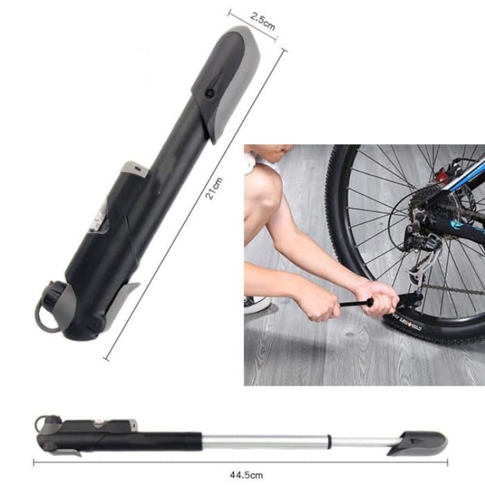 Mini tragbarer aufblasbarer Zylinder für Fahrradpumpe, Bicycle Pump – Bild 5