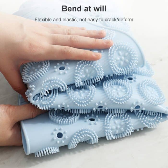 Badezimmer Anti-Rutsch Runde Matte Saugnapf Massage Fußpolster – Bild 4