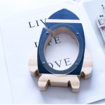 Nordic Holz Rakete Spardose Spielzeug Wohnzimmer Dekoration Sparschwein – Bild 4