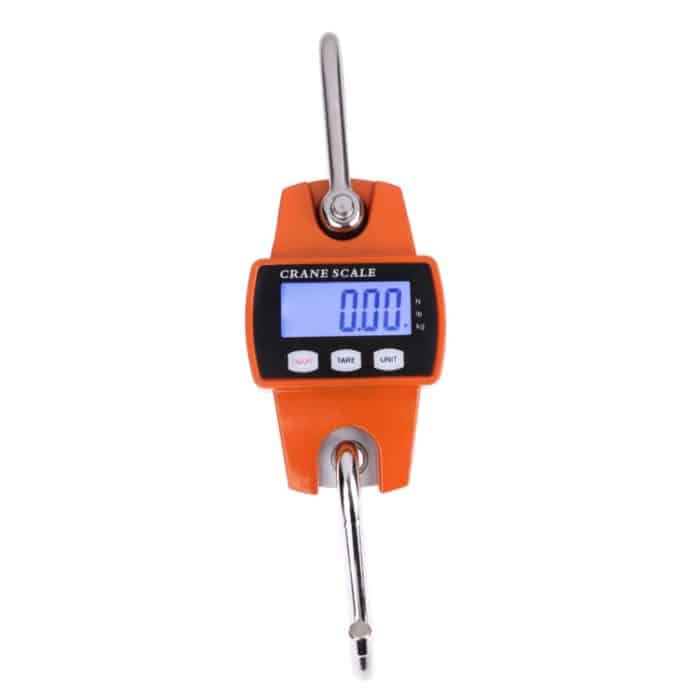 300 kg x 100 g tragbarer digitaler LCD-Edelstahlhaken Mini Electronic Hook Scale – Bild 4