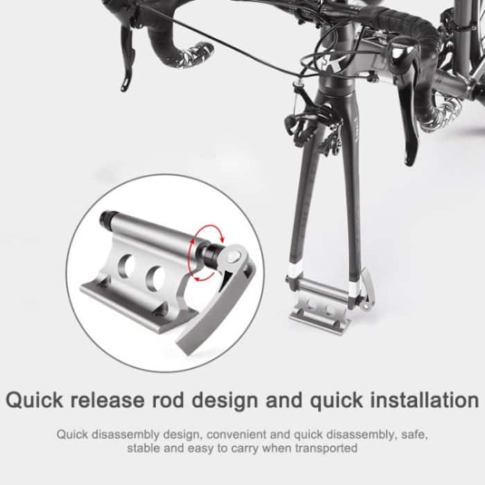 Fahrrad-Gepäckträger mit fester Clip-Vordergabel, (Yellow), (Silver), (Black), (Red) – Bild 5