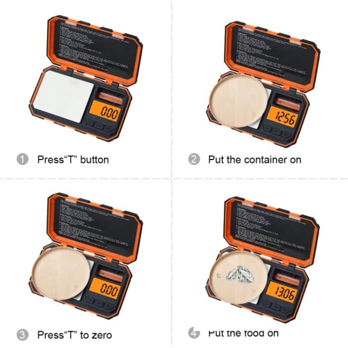 Mini-Präzisions-Digitalwaage für Gold- und Sterlingsilberschmuck, English Version 200g/0.01g, English Version 50g/0.001g – Bild 5