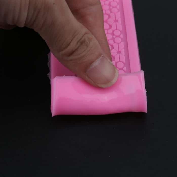 DIY Backwerkzeuge Spitze Silikonformen Fondant Kuchen umgebende Dekoration Werkzeuge Schokoladenform – Bild 4