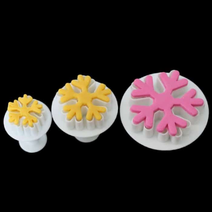 6 PCS Schneeflocke Frühlingsform Fondant Kuchenwerkzeug Keksprägung Druckform DIY Backwerkzeuge – Bild 1
