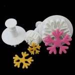 6 PCS Schneeflocke Frühlingsform Fondant Kuchenwerkzeug Keksprägung Druckform DIY Backwerkzeuge – Bild 2