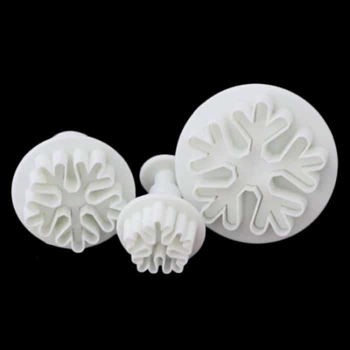 6 PCS Schneeflocke Frühlingsform Fondant Kuchenwerkzeug Keksprägung Druckform DIY Backwerkzeuge – Bild 4