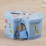 4 PCS Doppelherz Cartoon Eisen Kreative Kinder Sparschwein – Bild 3