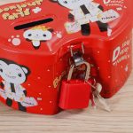 4 PCS Doppelherz Cartoon Eisen Kreative Kinder Sparschwein – Bild 7