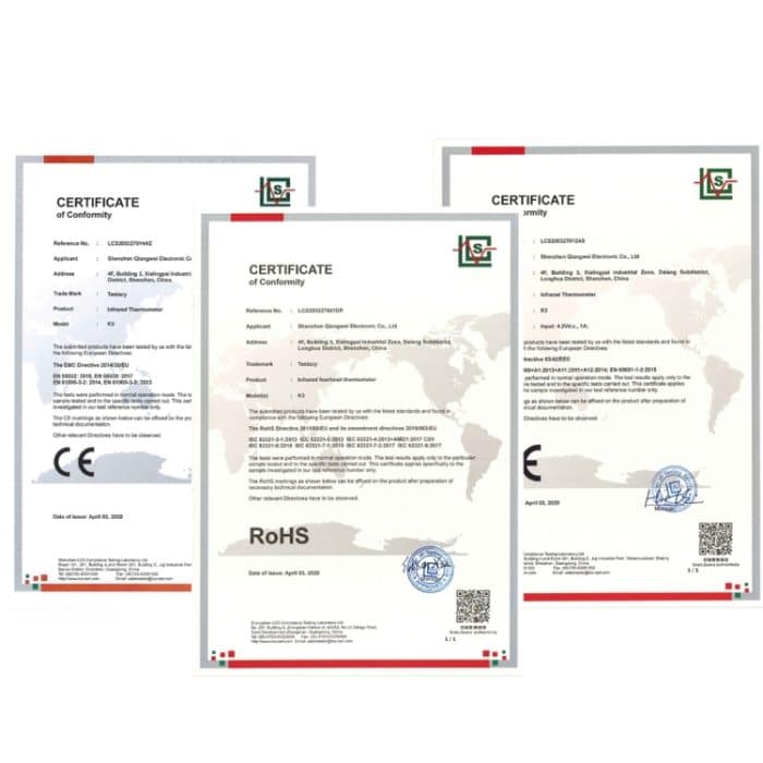 [HK Lager] K3 Freisprech-berührungsloses Stirnkörper-Infrarot-Thermometer – Bild 21