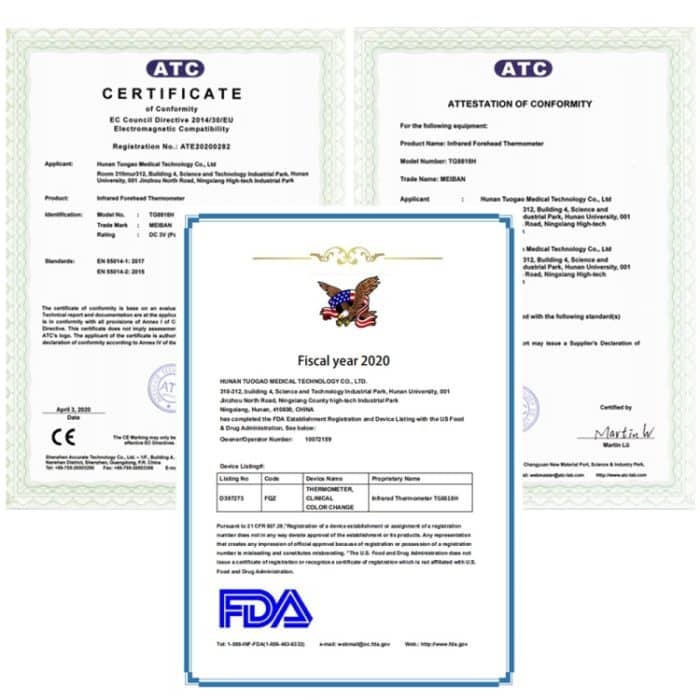 TG8818H Berührungsloses Stirn-Körper-Infrarot-Thermometer, Temperaturbereich: 32,0 °C – 42,5 °C, TG8818H – Bild 11