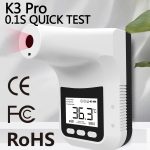 [HK Lager] K3 Pro Freisprecheinrichtung Berührungsloser Stirnkörper Lichtempfindlicher Distanzsensor Infrarot-Thermometer, 2,8-Zoll-LCD-Bildschirm