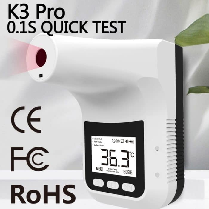 [HK Lager] K3 Pro Freisprecheinrichtung Berührungsloser Stirnkörper Lichtempfindlicher Distanzsensor Infrarot-Thermometer, 2,8-Zoll-LCD-Bildschirm – Bild 1