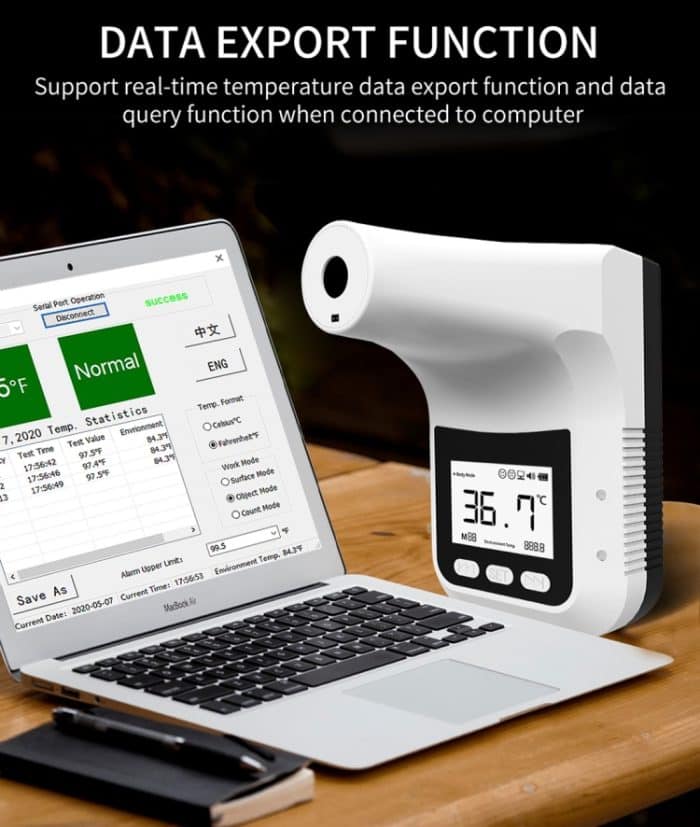 [HK Lager] K3 Pro Freisprecheinrichtung Berührungsloser Stirnkörper Lichtempfindlicher Distanzsensor Infrarot-Thermometer, 2,8-Zoll-LCD-Bildschirm – Bild 13