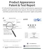 [HK Lager] K3 Pro Freisprecheinrichtung Berührungsloser Stirnkörper Lichtempfindlicher Distanzsensor Infrarot-Thermometer, 2,8-Zoll-LCD-Bildschirm – Bild 18
