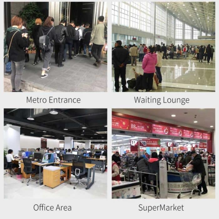 KF150 Langstrecken-Freisprecheinrichtung berührungsloser Stirn-Stirn-Stirn-Body-lichtempfindliches Entfernungssensor-Infrarot-Thermometer, 2,8-Zoll-LCD-Display-Bildschirm – Bild 7