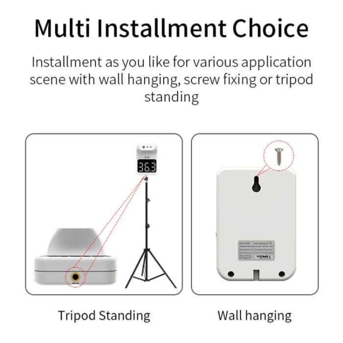K3 MINI HROSSFREE Nicht berührungsloser Stirnstärker-Körperinfrarot-Thermometer – Bild 9
